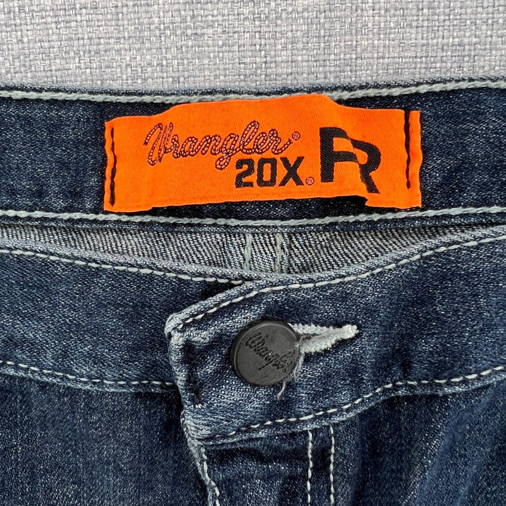 Wrangler 20X FR Bootcut Jeans Men 40x30 (fits 40x29) Blue Western Workwear - Picture 3 of 11